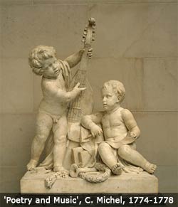 Poetry and Music - Marble Sculpture