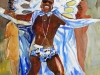 Bo Jangles, watercolor, 30x22, Judy Ballance