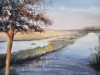 Daniella Toscanini, "Bernegat Reflections", Goauche, 20"x26"