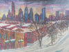 "Philadelphia Skyline in Snow"