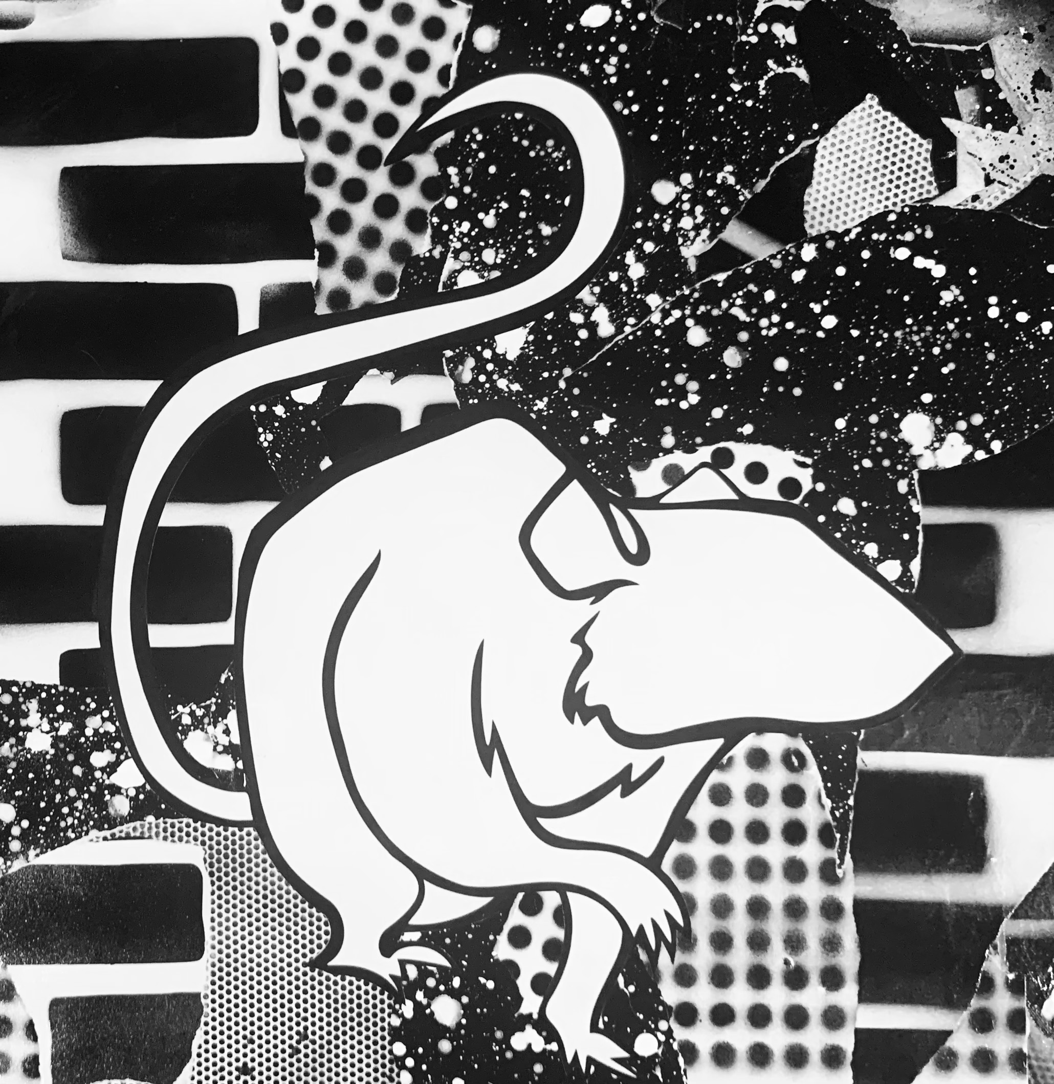 7.-Josephine-Barreiro_Brick-City-King_acrylic-spray-paint-on-paper-on-canvas_24-x-24-in.