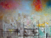 Hwa Jin Lee "Dream" 2010 16x20 Oil Pen and Ink on Canvas Panel