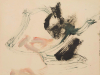 Po Kim Abstract 182 1961-1962 Oil on Paper 18.75 x 23.75