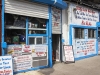 Sluggo's, laundromat and storefront ministry with loudspeakers broadcasting scripture on Martin Luther King Blvd in Jersey City
